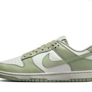 Nike Olive and White Low-Top Sneakers